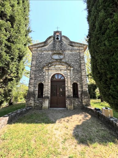 Chapelle Saint Roc après la première phase de nettoyage par South Drone Cleaning